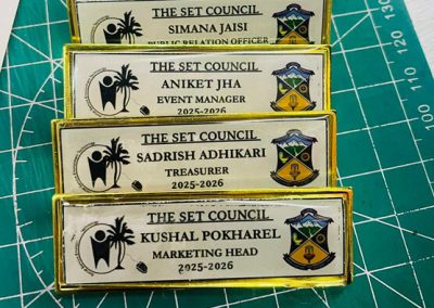 Kathmandu Print Shop Best Quality Name Badges Making, Metal Name Badge in Kathmandu Nepal